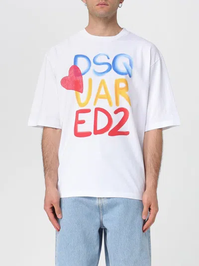 DSQUARED2 T-SHIRT DSQUARED2 MEN COLOR WHITE,G95429001