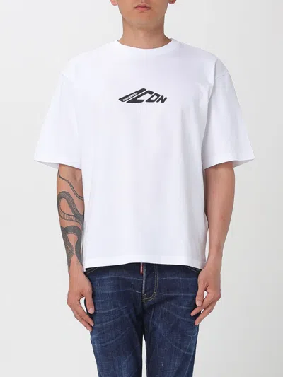 Dsquared2 Man T-shirt White Size L Cotton