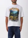 Dsquared2 Crew Neck Cotton T-shirt With Graphic Print In White