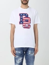 Dsquared2 Dsquared Man White Cotton T-shirt In White