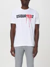 Dsquared2 Cotton T-shirt With Frontal Logo In White