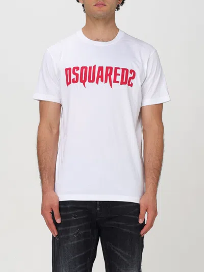 DSQUARED2 T-SHIRT DSQUARED2 MEN COLOR WHITE,F77159001