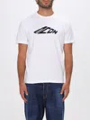 Dsquared2 Cotton Crew Neck T-shirt With Short Sleeves In Regular Fit In Neutral