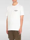 Dsquared2 Men White Crewneck T-shirt With Logo Lettering On The Front In Cotton Man In Weiss