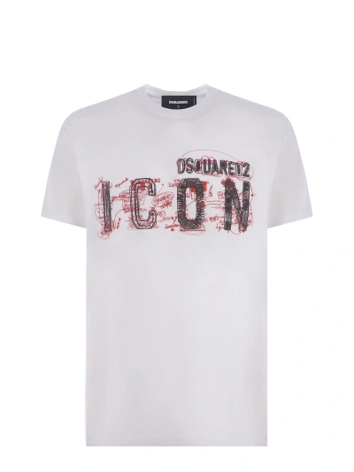 Dsquared2 T-shirt  Scribble Made Of Cotton Jersey