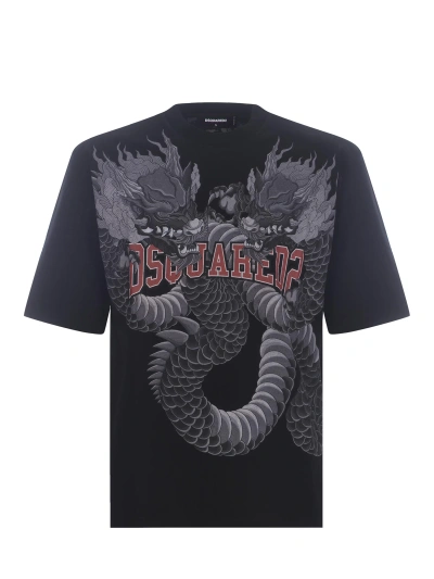Dsquared2 T-shirt  Tatoo Made Of Cotton