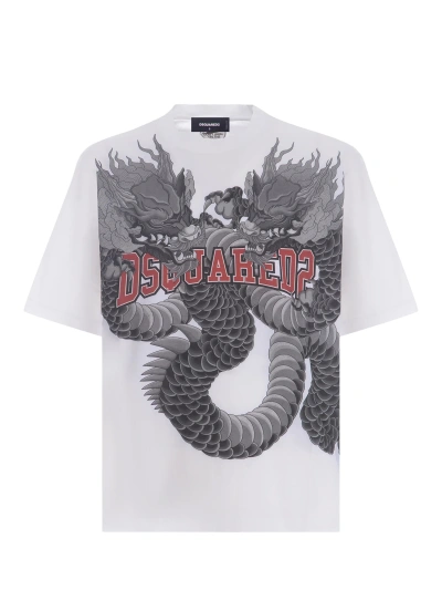 Dsquared2 T-shirt  Tatoo Made Of Cotton