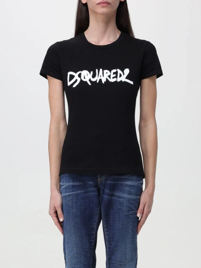 Dsquared2 T恤  女士 颜色 黑色 In Black
