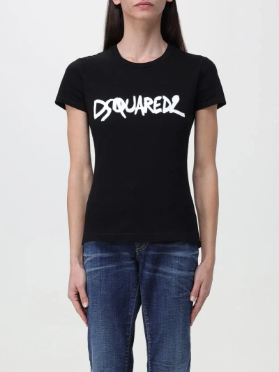 Dsquared2 T-shirt  Woman Color Black In Black