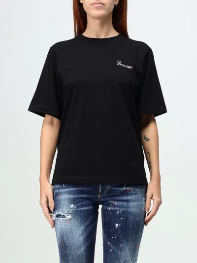 Dsquared2 T-shirt  Woman Color Black In Schwarz