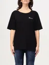 Dsquared2 Woman T-shirt Black Size L Cotton In Schwarz