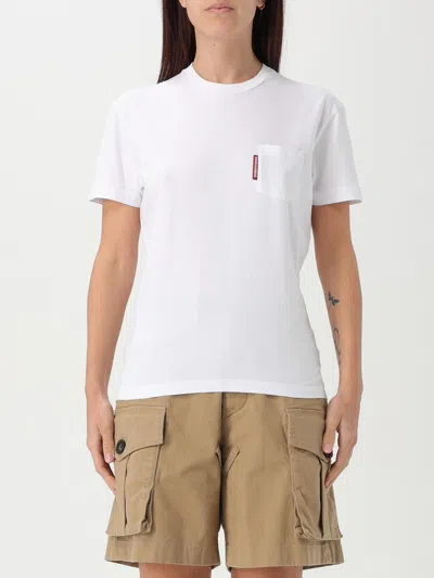 DSQUARED2 T-SHIRT DSQUARED2 WOMAN COLOR WHITE 1,G50417243