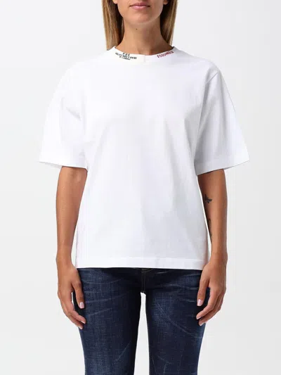 Dsquared2 Easy Fit T-shirt In Weiss