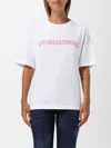 Dsquared2 T-shirt With Logo In Weiss