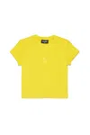 Dsquared2 Logo Crew-neck T-shirt In Yellow