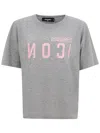 Dsquared2 T-shirt With Logo In Grigio