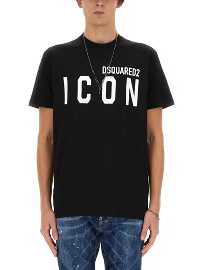 Dsquared2 T-shirt "icon" In Black