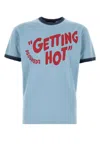 Dsquared2 T-shirt In Cotone Azzurro Pastello Uomo
