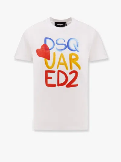DSQUARED2 SUMMER LOVERS COTTON T-SHIRT