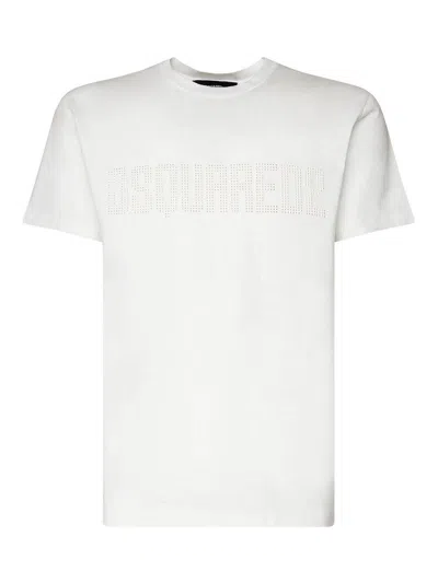 Dsquared2 T-shirt In Cotone In White