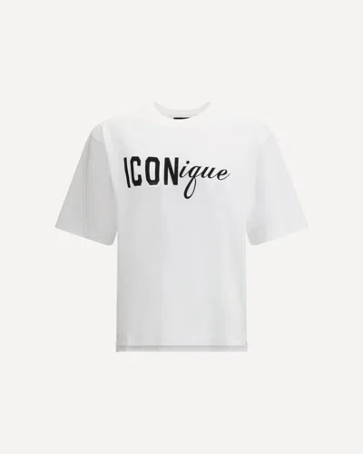 DSQUARED2 T-SHIRT IN COTTON WITH ICON GRAPHIC PRINT