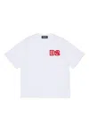 Dsquared2 T-shirt In Jersey Con Logo Beads In White