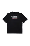 Dsquared2 T-shirt In Jersey Con Logo Laboratory In Black