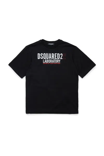 Dsquared2 T-shirt In Jersey Con Logo Laboratory