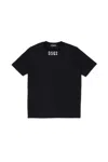 Dsquared2 T-shirt In Jersey Con Logo Ricamato In Black
