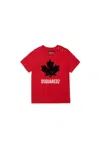 Dsquared2 T-shirt In Jersey Con Logo Sport In Red