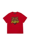 Dsquared2 T-shirt In Jersey Con Patch Bear In Red