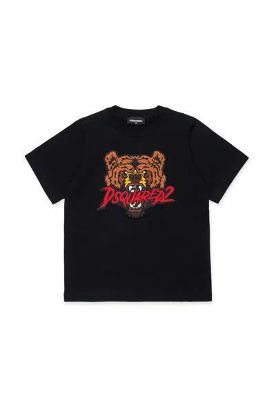 Dsquared2 T-shirt In Jersey Con Patch Bear