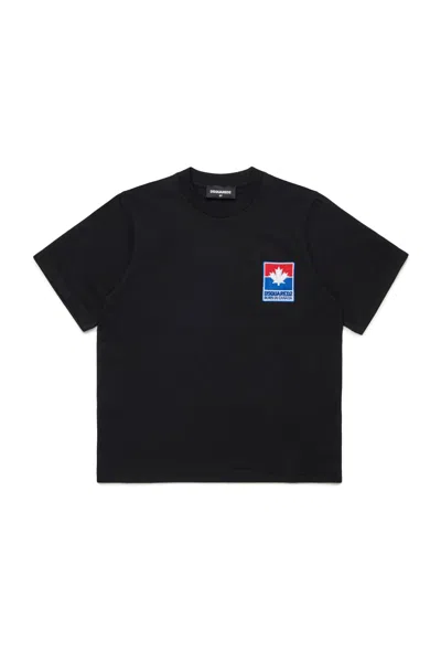 Dsquared2 T-shirt In Jersey Con Patch Logo