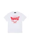 Dsquared2 T-shirt In Jersey Con Stampa Horror In White