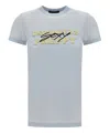 Dsquared2 Logo-print Cotton T-shirt In Lightblue