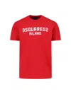 Dsquared2 T-shirt Logo  In Red