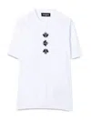 Dsquared2 T-shirt Logo On The Back And Front Leaves In White