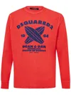 Dsquared2 Dsqua² Cotton Men's T-shirt In Rosso