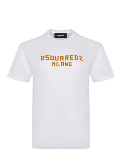 Dsquared2 T Shirt Made Of Cotton. In White