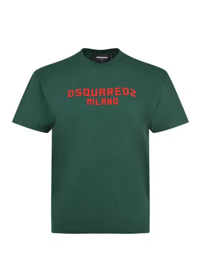 Dsquared2 T Shirt Made Of Cotton. In Green