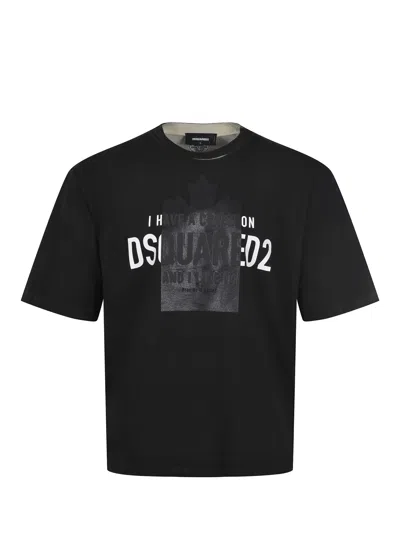 Dsquared2 T Shirt Made Of Cotton. In Black