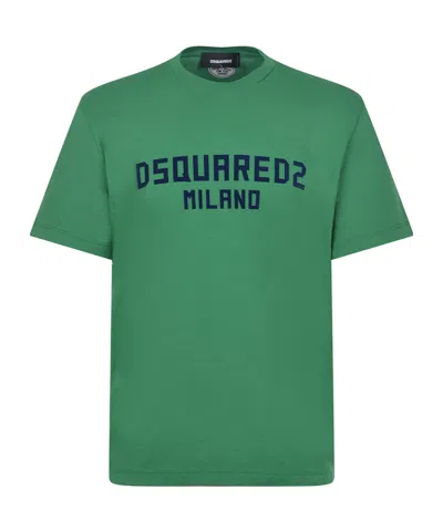 Dsquared2 T-shirt Made Of Cotton In Green