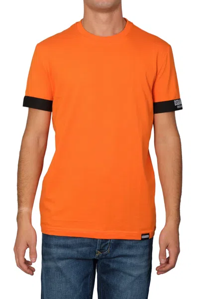 Dsquared2 T-shirt Man  D9m3u4010 800 Aranc In Orange
