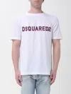 Dsquared2 Cool Football Crew Cotton T-shirt In White