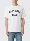 Dsquared2 Men White T-shirt With Logo Print On The Front In Cotton Man In White