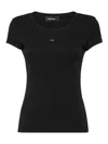Dsquared2 Black Mini Fit Maple Leaf T-shirt In Negro