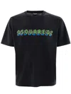 Dsquared2 T-shirt Over With Logo  In Nero