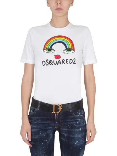 DSQUARED2 T-SHIRT RAINBOW RENNY