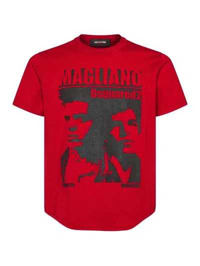 DSQUARED2 CAMISETA - ROJO