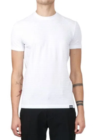 Dsquared2 T-shirt Round Neck T-shirt In White
